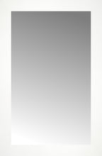 16" x 24" White Wide Cube Custom Framed Mirror