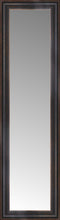 15" x 48" Aged Bronze Slope Custom Framed Mirror
