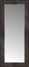 15" x 31" Aged Bronze Slope Custom Framed Mirror