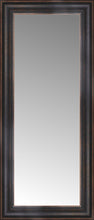 16" x 34" Aged Bronze Slope Custom Framed Mirror