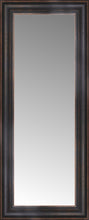 15" x 33" Aged Bronze Slope Custom Framed Mirror