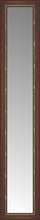 15" x 68" Malabar Walnut Custom Framed Mirror