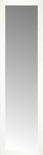 14" x 47" White Wide Cube Custom Framed Mirror