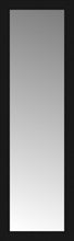 16" x 49" Soho Black Custom Framed Mirror