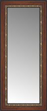 16" x 33" Malabar Walnut Custom Framed Mirror