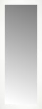 16" x 40" White Wide Cube Custom Framed Mirror