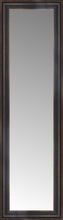 16" x 50" Aged Bronze Slope Custom Framed Mirror