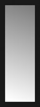 16" x 40" Soho Black Custom Framed Mirror