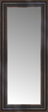 15" x 31" Aged Bronze Slope Custom Framed Mirror