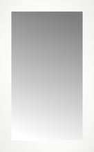 14" x 22" White Wide Cube Custom Framed Mirror