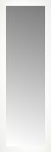16" x 46" White Wide Cube Custom Framed Mirror