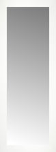 14" x 36" White Wide Cube Custom Framed Mirror
