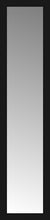 14" x 56" Soho Black Custom Framed Mirror