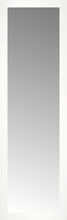 16" x 51" White Wide Cube Custom Framed Mirror