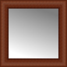 16" x 16" Ansley Cherry Custom Framed Mirror