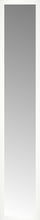 15" x 77" White Wide Cube Custom Framed Mirror