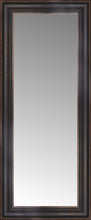 16" x 35" Aged Bronze Slope Custom Framed Mirror