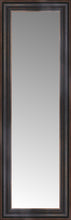 14" x 37" Aged Bronze Slope Custom Framed Mirror
