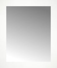 16" x 19" White Wide Cube Custom Framed Mirror