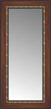 15" x 28" Malabar Walnut Custom Framed Mirror