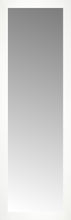 16" x 48" White Wide Cube Custom Framed Mirror