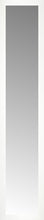 14" x 67" White Wide Cube Custom Framed Mirror