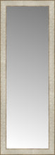 14" x 38" Libretto Antique Silver Custom Framed Mirror