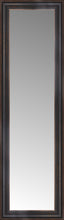 16" x 49" Aged Bronze Slope Custom Framed Mirror