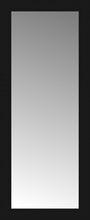 16" x 37" Soho Black Custom Framed Mirror