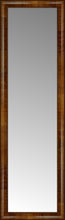 16" x 52" Belmont Light Brown Custom Framed Mirror