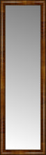 16" x 51" Belmont Light Brown Custom Framed Mirror