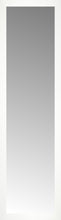 16" x 55" White Wide Cube Custom Framed Mirror