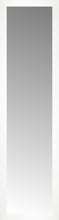 16" x 58" White Wide Cube Custom Framed Mirror