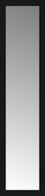 15" x 59" Soho Black Custom Framed Mirror