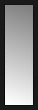 15" x 40" Soho Black Custom Framed Mirror
