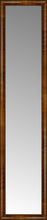15" x 65" Belmont Light Brown Custom Framed Mirror