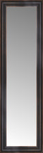 15" x 45" Aged Bronze Slope Custom Framed Mirror