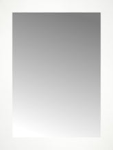 16" x 21" White Wide Cube Custom Framed Mirror