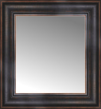 15" x 16" Aged Bronze Slope Custom Framed Mirror