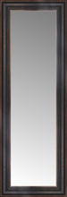 15" x 39" Aged Bronze Slope Custom Framed Mirror