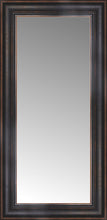 15" x 28" Aged Bronze Slope Custom Framed Mirror