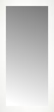 16" x 32" White Wide Cube Custom Framed Mirror