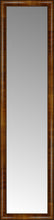 15" x 57" Belmont Light Brown Custom Framed Mirror