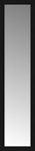 16" x 63" Soho Black Custom Framed Mirror