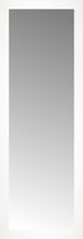 16" x 44" White Wide Cube Custom Framed Mirror