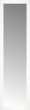 15" x 52" White Wide Cube Custom Framed Mirror
