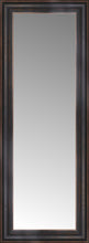 16" x 39" Aged Bronze Slope Custom Framed Mirror