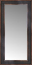 16" x 30" Aged Bronze Slope Custom Framed Mirror