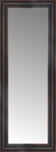 16" x 39" Aged Bronze Slope Custom Framed Mirror