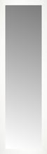 16" x 51" White Wide Cube Custom Framed Mirror